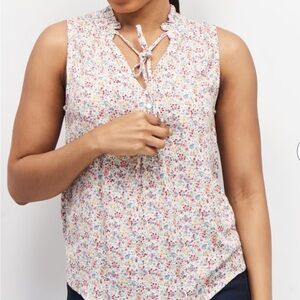 Market & Spruce Floral Sleeveless Top size 1X